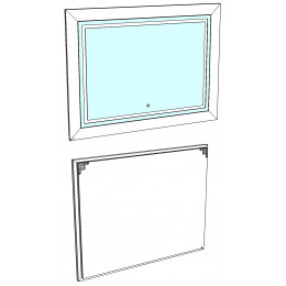 Зеркало Corozo Классика 120 LED SD-00000815,белый