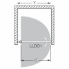 Roltechnik Душевая дверь LLDO1/700 intima