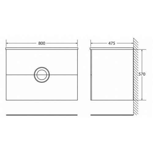 BelBagno Мебель для ванной ONDA 800 Bianco Lucido