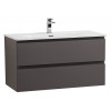 BelBagno Тумба с раковиной Kraft 90 подвесная Темно-Серый матовый с раковиной BB-8099-90