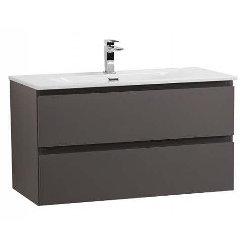 BelBagno Тумба с раковиной Kraft 90 подвесная Темно-Серый матовый с раковиной BB-8099-90