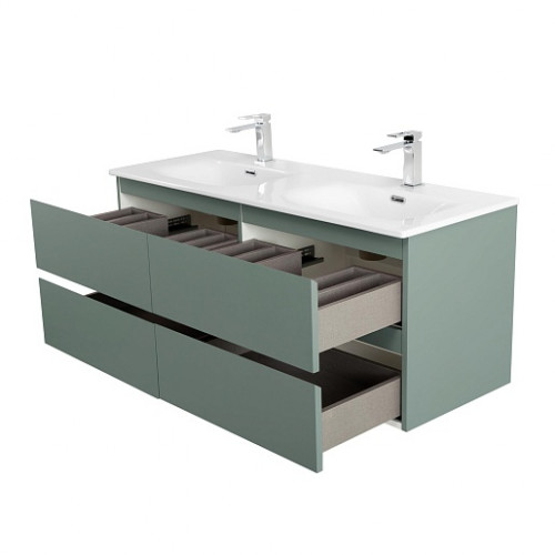 BelBagno Тумба с раковиной Kraft 120-2 подвесная Еловый матовый с раковиной BB-8099-120-2