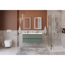 BelBagno Тумба с раковиной Kraft 120-2 подвесная Еловый матовый с раковиной BB-8099-120-2