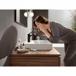 Смеситель для раковины Hansgrohe Vivenis 75020670 черный матовый