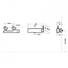 Смеситель для душа Bravat Arc F96061K-01-ENG