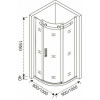 Good Door Душевой уголок Galaxy R-90-C-CH