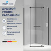 Душевой уголок RGW Passage 80х80 см 78088388-14 профиль черный,стекло прозрачное