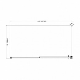 Aquanet  Душевой уголок "Delta NPE1131" 120x80, прозрачное стекло