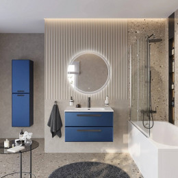 BelBagno Мебель для ванной Eco Cer-N 80 CZR-8095-80 sapfiro ручки матовые чёрные