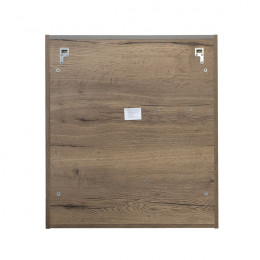 Зеркальный шкаф Comforty Никосия 70 дуб темный, 00-00008851
