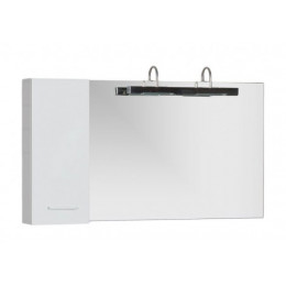 Зеркальный шкаф Aquanet Данте 110 L 00212373, белый