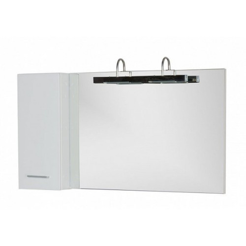 Зеркальный шкаф Aquanet Данте 110 L 00212373, белый