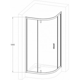 Royal Bath Душевой уголок HKV-C-CH 90х90х185