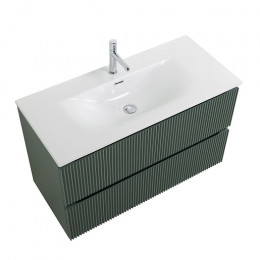BelBagno Тумба с раковиной Uno 100 подвесная Еловый матовый с раковиной BB-8099-100