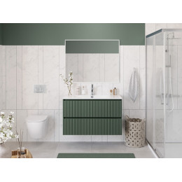 BelBagno Тумба с раковиной Uno 100 подвесная Еловый матовый с раковиной BB-8099-100
