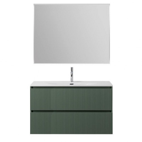 BelBagno Тумба с раковиной Uno 100 подвесная Еловый матовый с раковиной BB-8099-100