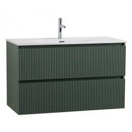 BelBagno Тумба с раковиной Uno 100 подвесная Еловый матовый с раковиной BB-8099-100