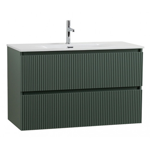 BelBagno Тумба с раковиной Uno 100 подвесная Еловый матовый с раковиной BB-8099-100