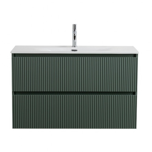 BelBagno Тумба с раковиной Uno 100 подвесная Еловый матовый с раковиной BB-8099-100
