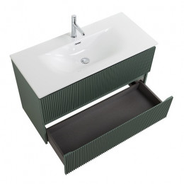 BelBagno Тумба с раковиной Uno 100 подвесная Еловый матовый с раковиной BB-8099-100