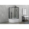 Royal Bath Душевой уголок RB 8120BK-T-BL 120х80х200 R