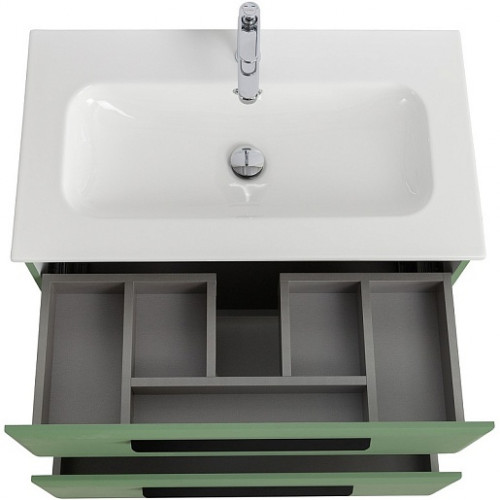 BelBagno Мебель для ванной Eco Cer-N 80 CZR-8073-80 фисташковый софт матовые чёрные