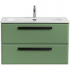 BelBagno Мебель для ванной Eco Cer-N 80 CZR-8073-80 фисташковый софт матовые чёрные
