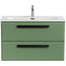 BelBagno Мебель для ванной Eco Cer-N 80 CZR-8073-80 фисташковый софт матовые чёрные