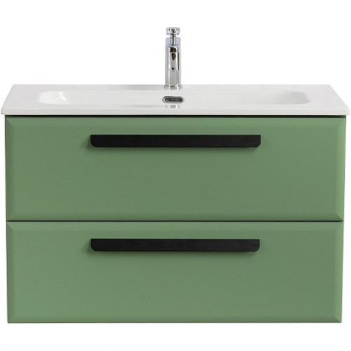 BelBagno Мебель для ванной Eco Cer-N 80 CZR-8073-80 фисташковый софт матовые чёрные