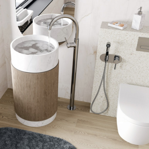 Смеситель напольный для раковины WasserKRAFT Main 4153 хром
