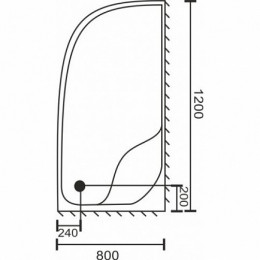 Royal Bath Душевой поддон RB 8120BК R