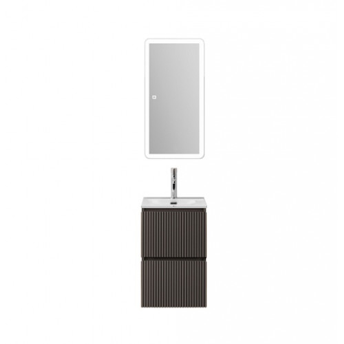 BelBagno Тумба с раковиной Uno mini 40 подвесная Темно-Серый матовый с раковиной BB-8099-3-40