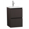 BelBagno Тумба с раковиной Uno mini 40 подвесная Темно-Серый матовый с раковиной BB-8099-3-40