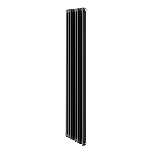 Трубчатый дизайн-радиатор Royal Thermo Insignia VC2180 8 секций, черный, нижнее подключение