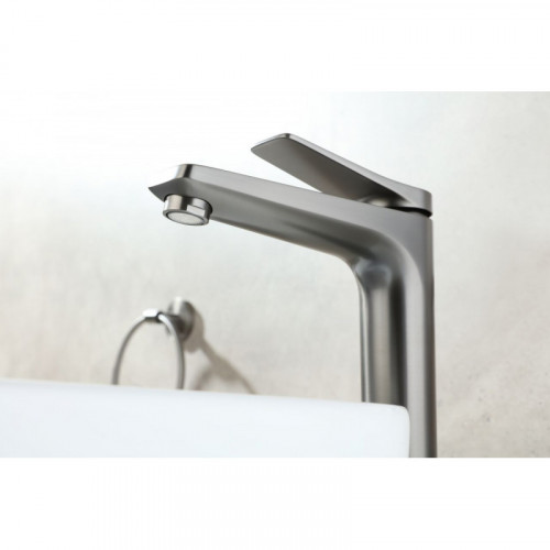 Смеситель для раковины Lemark Bronx LM3709GM графит