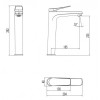 Смеситель для раковины Lemark Bronx LM3709GM графит