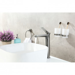 Смеситель для раковины Lemark Bronx LM3709GM графит