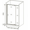 Good Door Душевое ограждение ORION WTW-PD-100-G-CH
