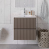 BelBagno Тумба с раковиной Uno 60 подвесная Бежевый матовый с раковиной BB-8099-60