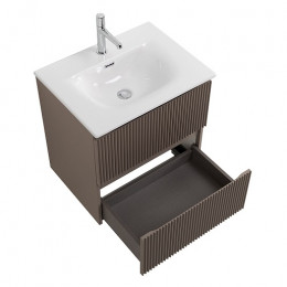 BelBagno Тумба с раковиной Uno 60 подвесная Бежевый матовый с раковиной BB-8099-60