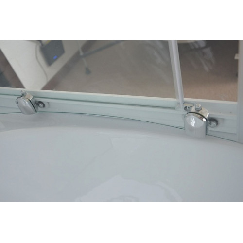 Royal Bath Душевая кабина ALP RB 170ALP-T-L 170x100 L с г/м стекло прозрачное профиль белый