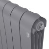 Радиатор биметаллический Royal Thermo Infinity 500 Silver Satin 12 секций, боковое подключение