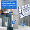 Уплотнитель для душевой кабины 6 мм ТЦО10 U1609 длина 1,1 м лепесток 10 мм.