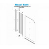 Royal Bath Душевая штора RB BV814-CH 80х140 рифленое