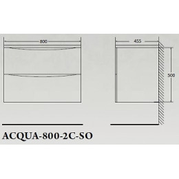 BelBagno Мебель для ванной ACQUA 800 Cemento Verona Grigio, TCH