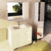 Зеркальный шкаф Comforty Модена М-90 00-00001641 белый матовый