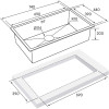 Мойка для кухни Paulmark Gerberg Uni PM257444-BS 74 брашированная сталь