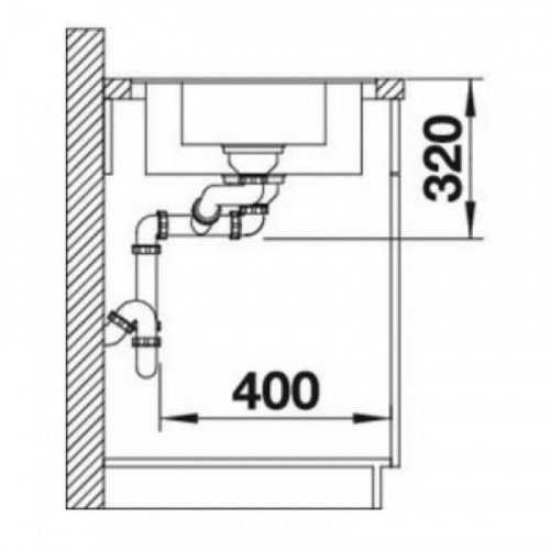 Кухонная мойка Blanco Metra 6-F, антрацит