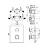 Смеситель с термостатом Paffoni Light LIQ518ST/M 265056 сталь