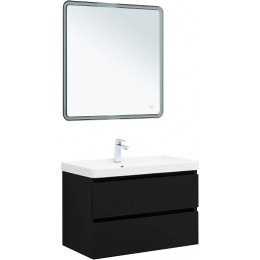 Aquanet Мебель для ванной Вега 2.0 80 Ирис подвесная черная матовая